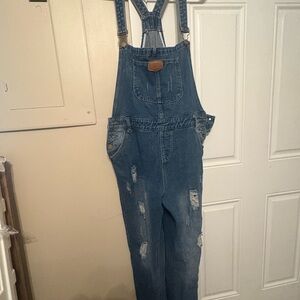 Blue Denim Overalls